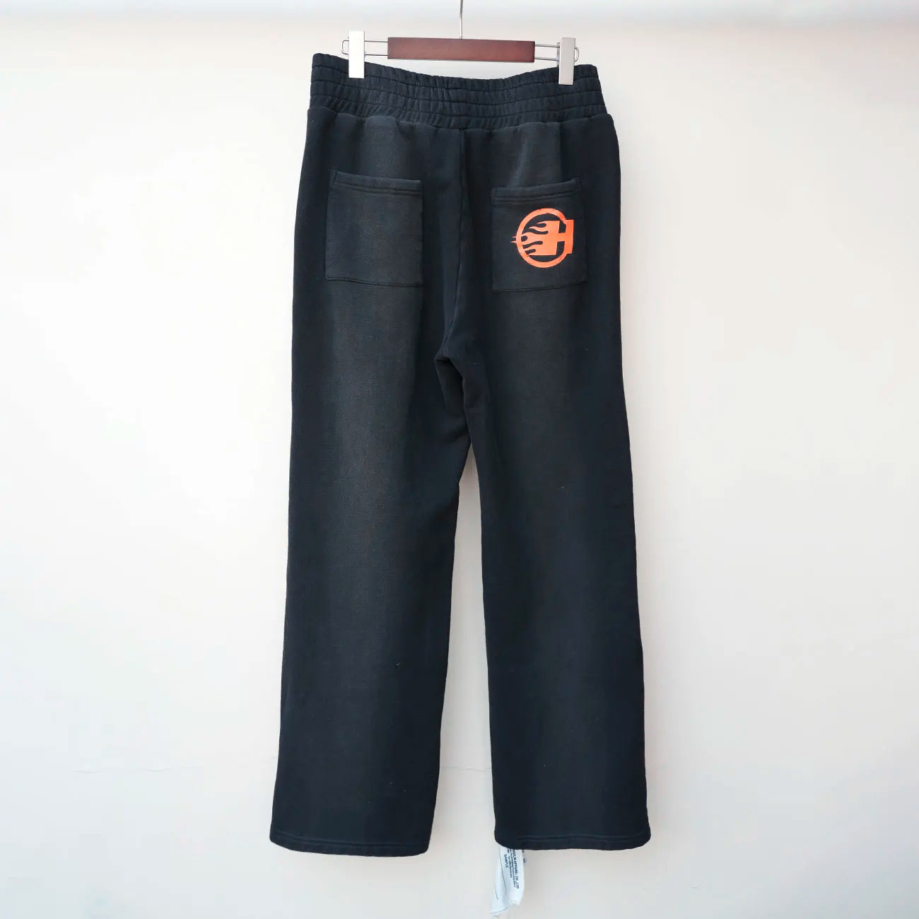 Vintage Monkey Washed Sunfaded Sweat Pants Oversized Fit Mens Custom Logo Printing Striped Wide Leg Sweatpants
