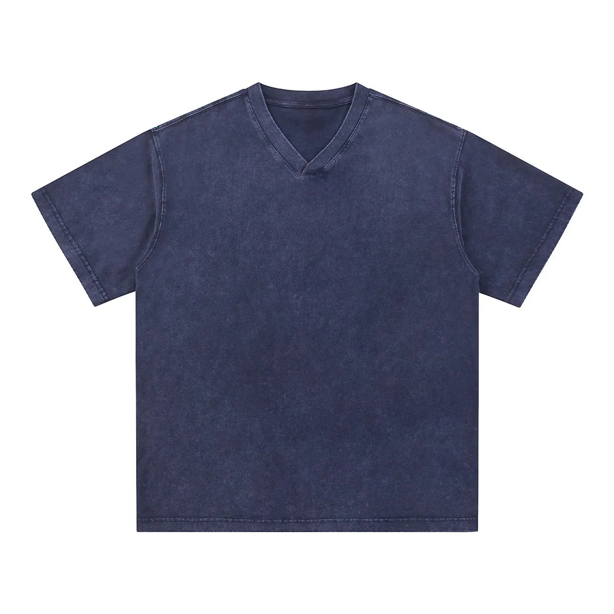 Trending Streetwear Supplier Low MOQ Vintage Oversized Blank Custom Logo Mens V Neck T Shirt