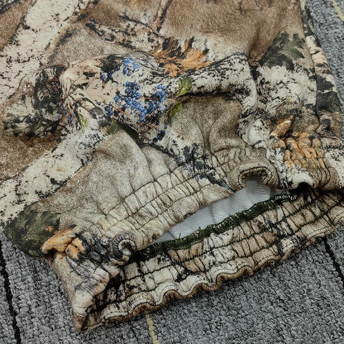 Huilin Factory Maßgeschneiderte Jogginghose aus schwerer Baumwolle für Herren, individuell bedruckte Cargo-Jogginghose mit Camouflage-Muster