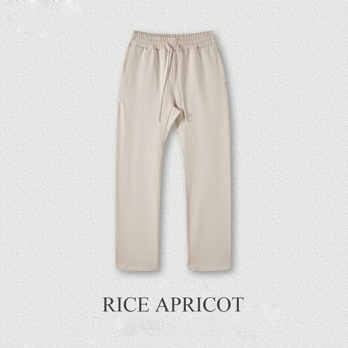 445 gsm Heavyweight Cotton Baggy Sweatpants Men Blank Plain Straight Wide Leg Sweatpants