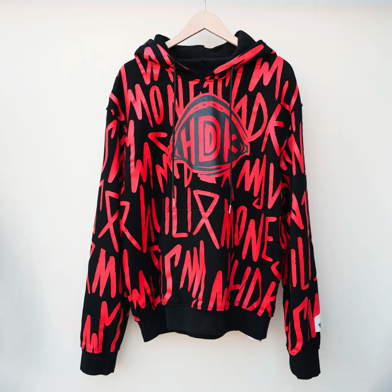 Streetwear Thick Cotton Unisex Oversized Hoodies Custom Allover Printed Graffiti Mens Heavyweight Graphic Hoodie