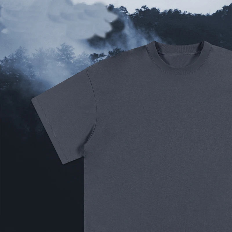 Wholesale Fashion T-shirts Blank Heavyweight Custom Logo Plain Unisex Loose T-shirt For Teenage