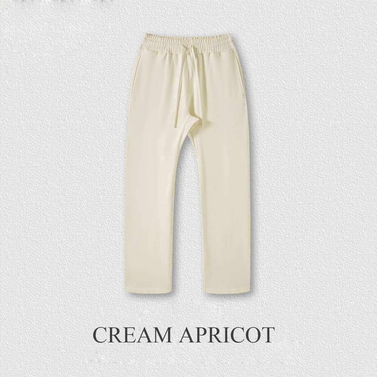 445 gsm Heavyweight Cotton Baggy Sweatpants Men Blank Plain Straight Wide Leg Sweatpants