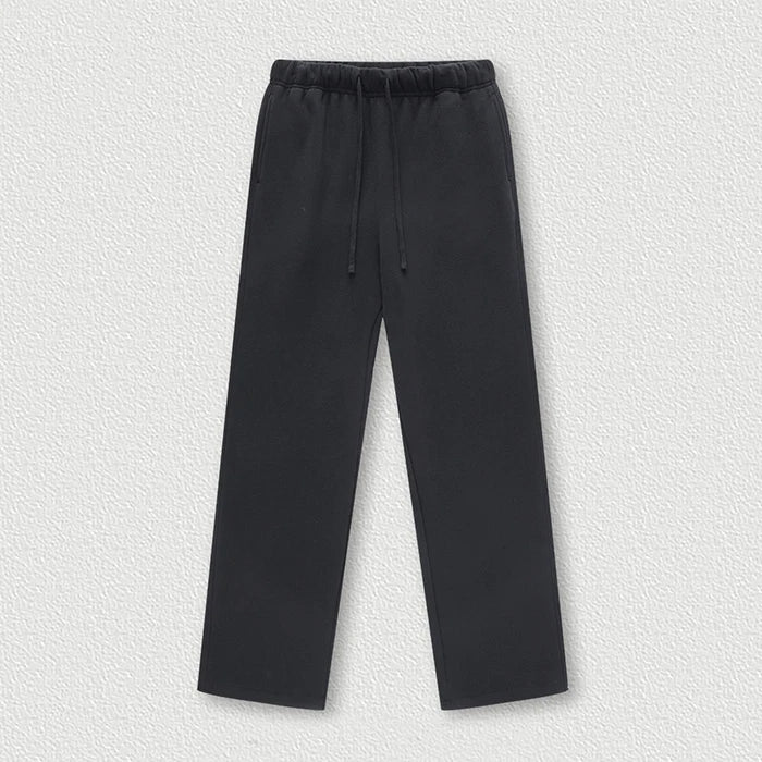Clothing Factory Oem Customized 100% Cotton French Terry Plain Blank Sweatpants Men Heavyweight Straight Leg Sweatpants