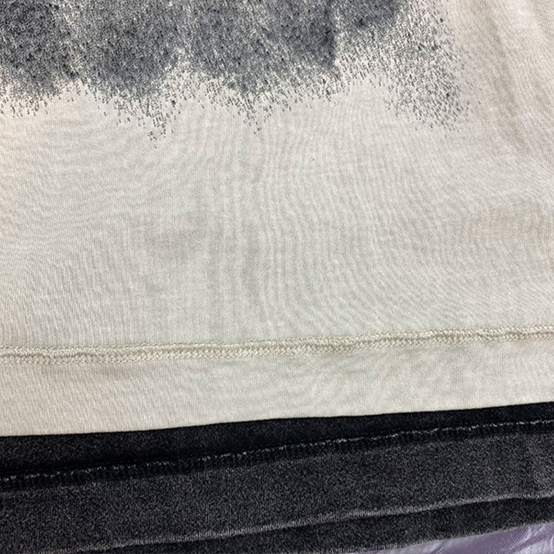 High quality men custom printing washed t shirt