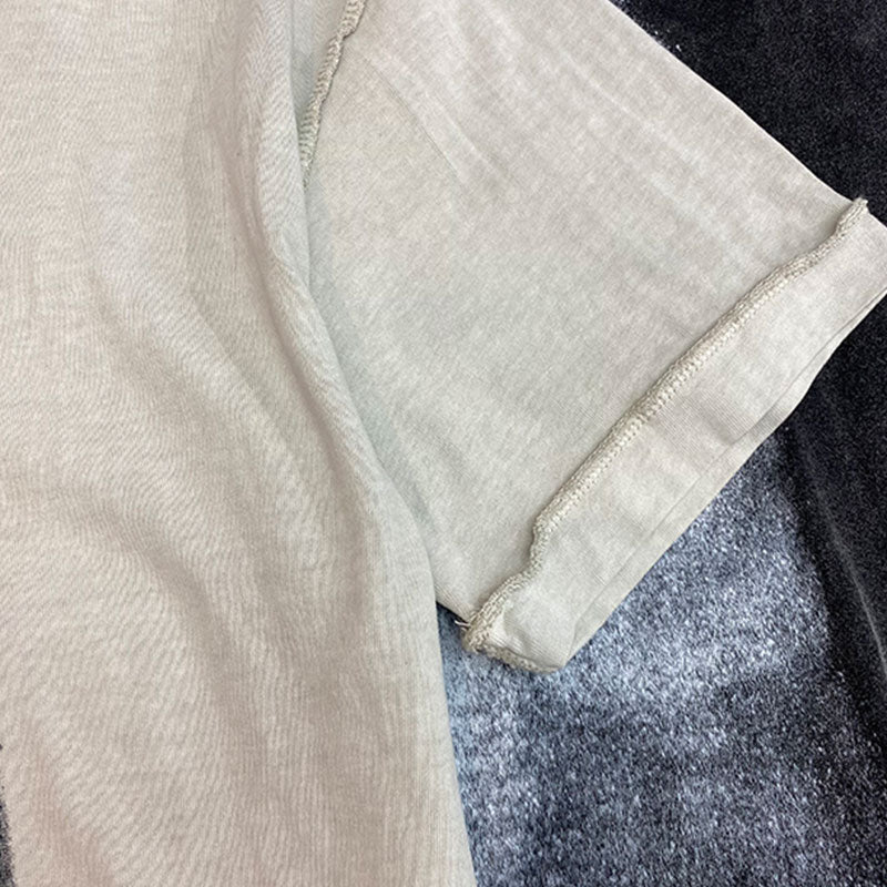 High quality men custom printing washed t shirt