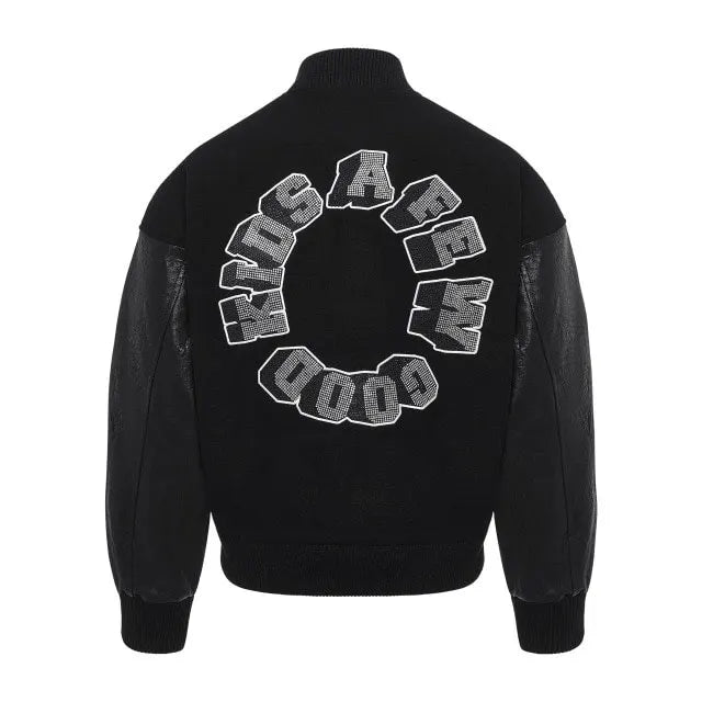 manufacturer wholesale high quality wholesale blank varsity jackets custom varsity vintage leather sleeve letterman jacket