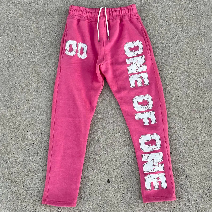Factory Oem Basic Elastic Drawstring Waist Jogger Pants Men Custom Logo Printing Heavyweight Straight Leg Sweatpants Men