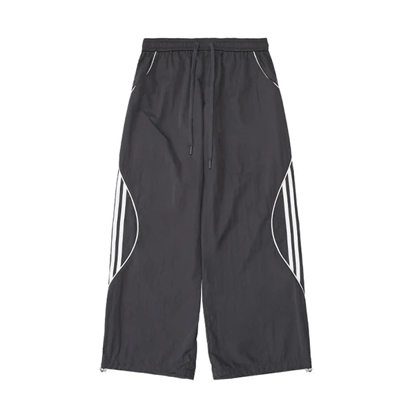 Summer Streetwear Unisex Oversized Pants Custom Elastic Waist Men Baggy Wide Leg Vintage Track Pants