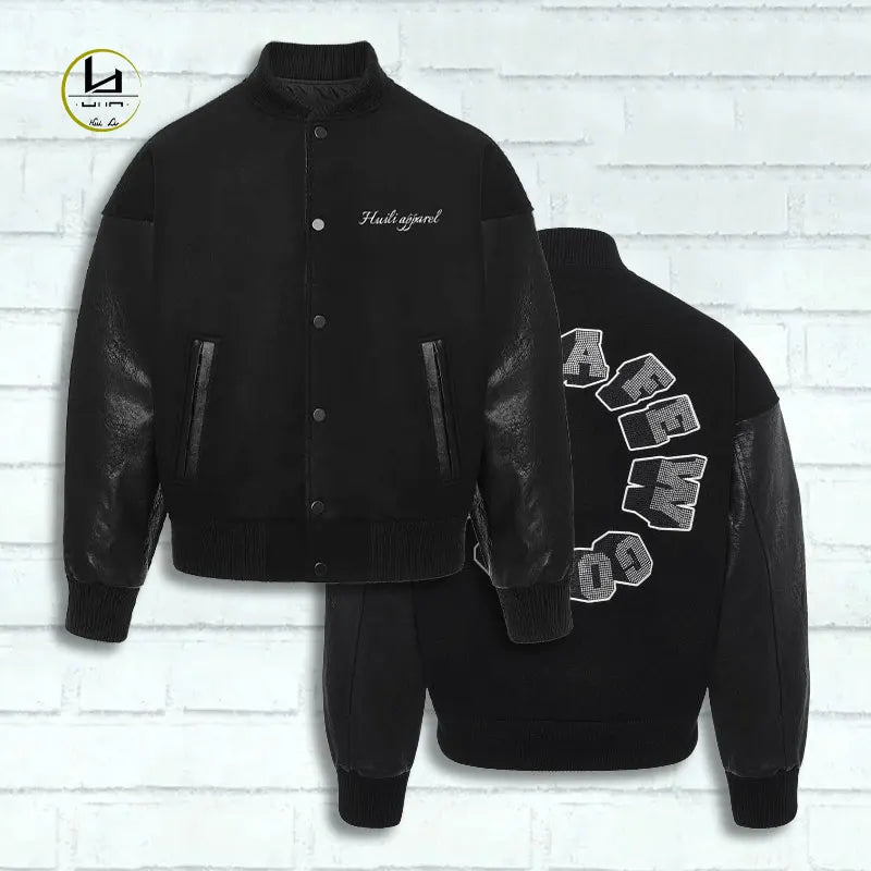 manufacturer wholesale high quality wholesale blank varsity jackets custom varsity vintage leather sleeve letterman jacket