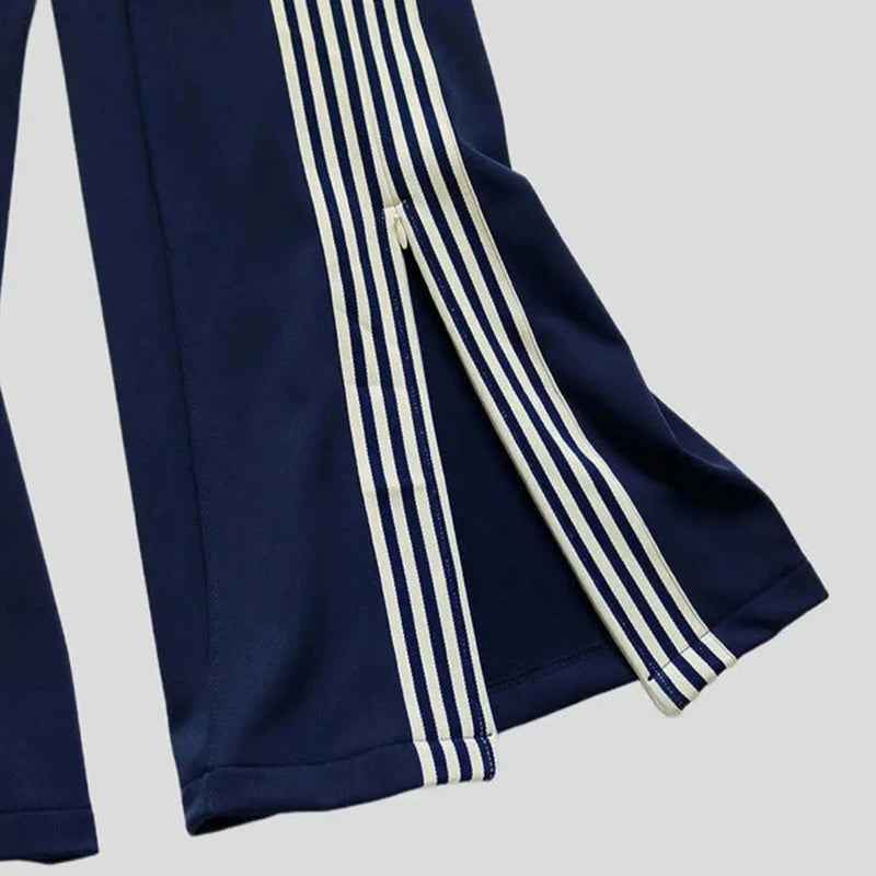 HL Hersteller Großhandel Hochwertige schwere ausgestellte Jogginghose Oem Loose Fit Blank Stacked Pants Custom Herren Schlaghose