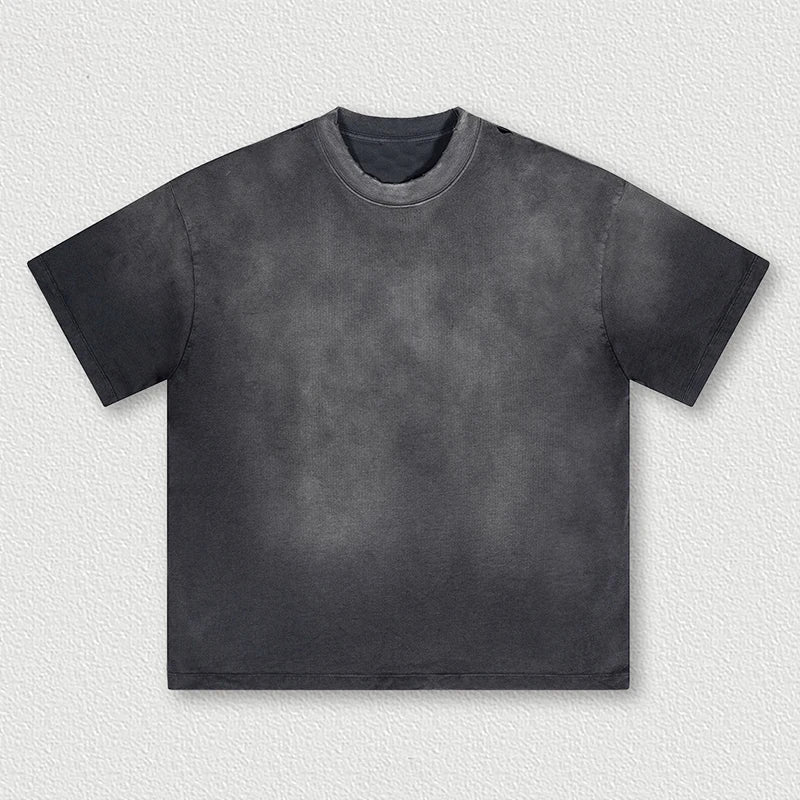 Wholesale 2024 Hot Hell Oversized 100% Cotton T-shirt Streetwear Blank Acid Wash Custom Logo Mens Vintage T Shirts