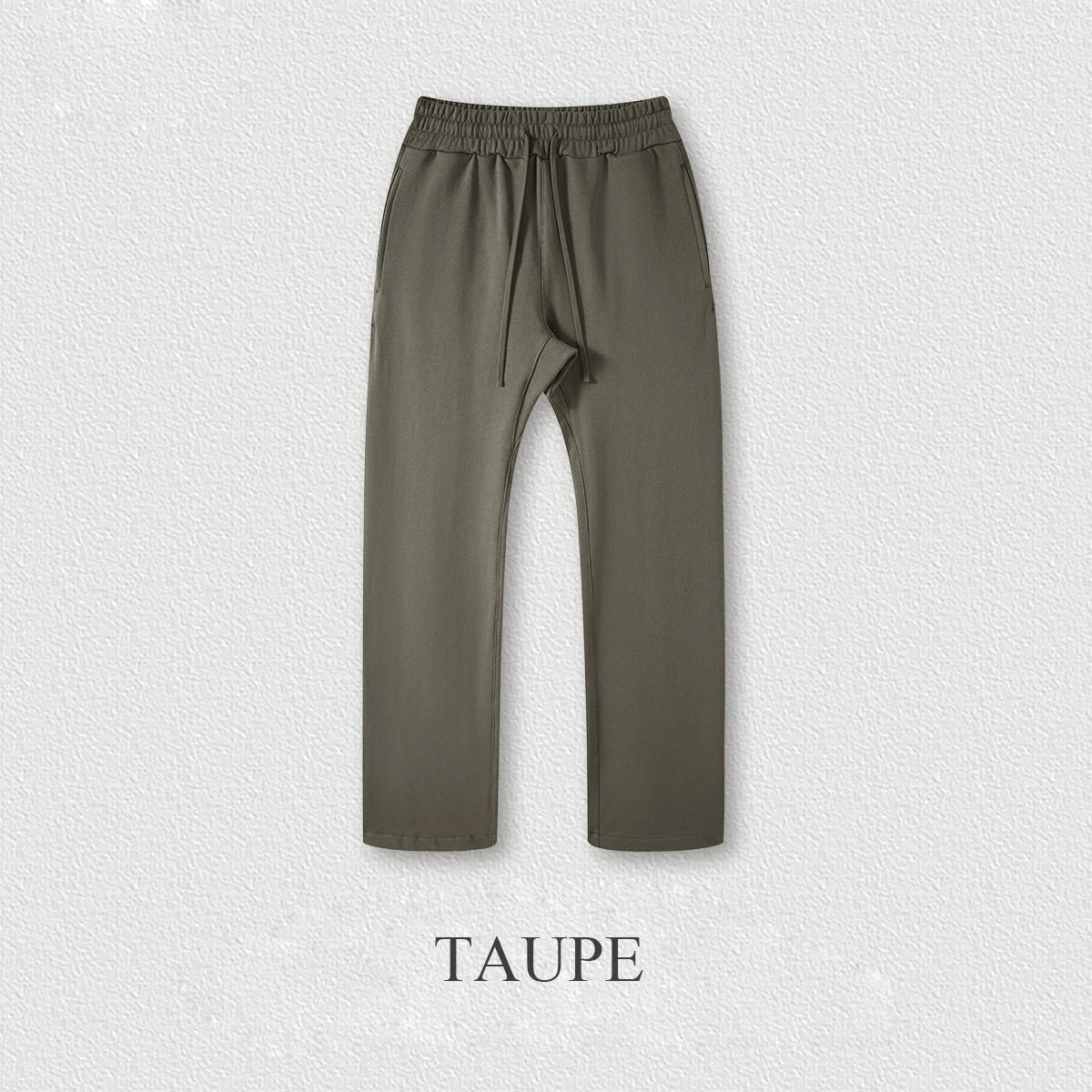 445 gsm Heavyweight Cotton Baggy Sweatpants Men Blank Plain Straight Wide Leg Sweatpants