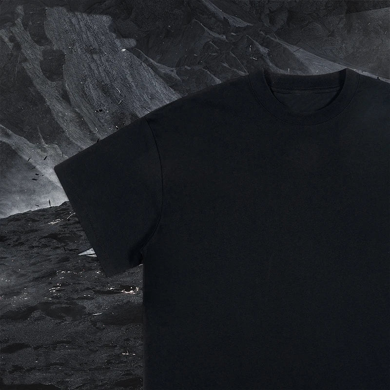 Wholesale Fashion T-shirts Blank Heavyweight Custom Logo Plain Unisex Loose T-shirt For Teenage