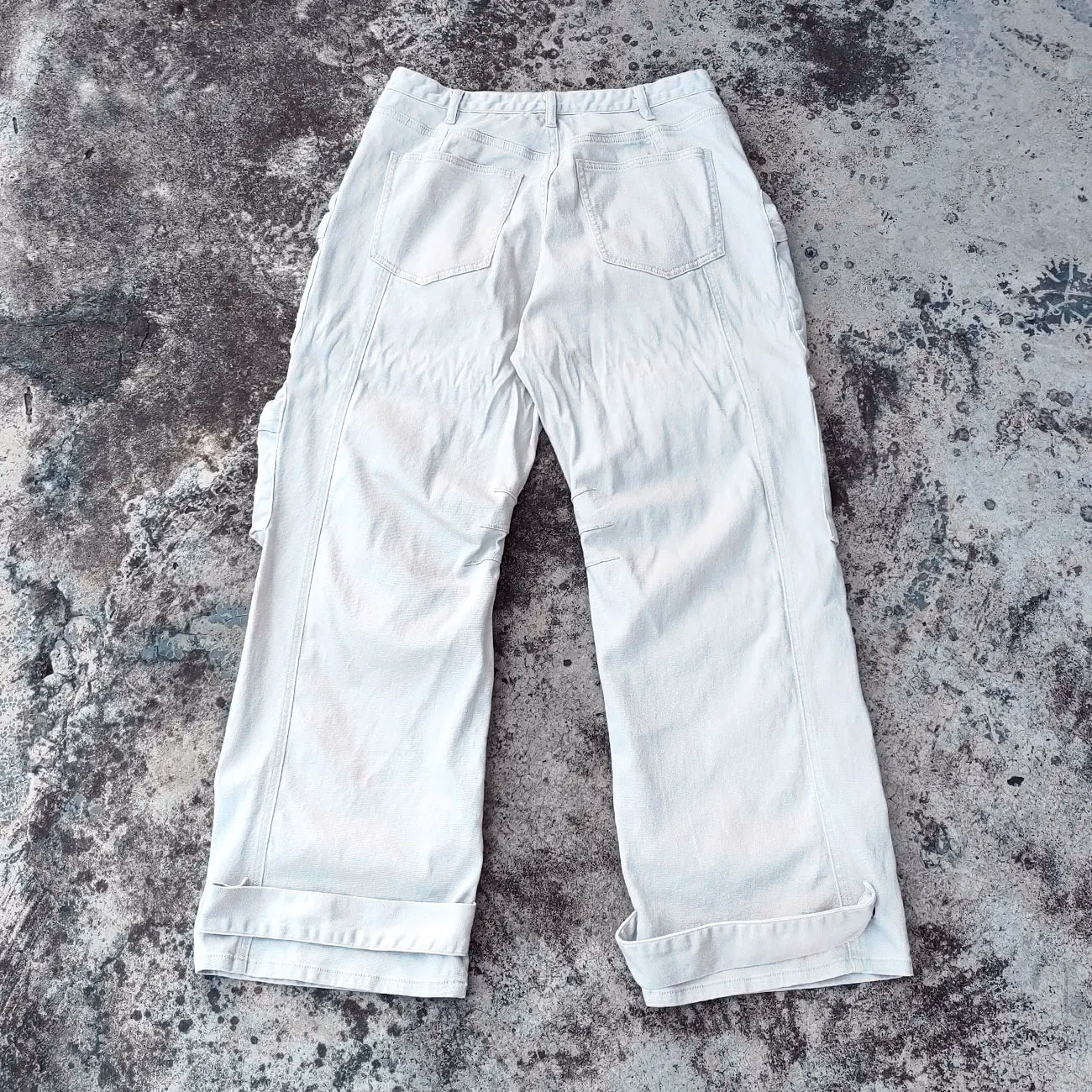Streetwear Cargo Pants Men Custom Heavy Cotton Vintage Wash Work Pants Utility Tactical Cargo Pants for Men