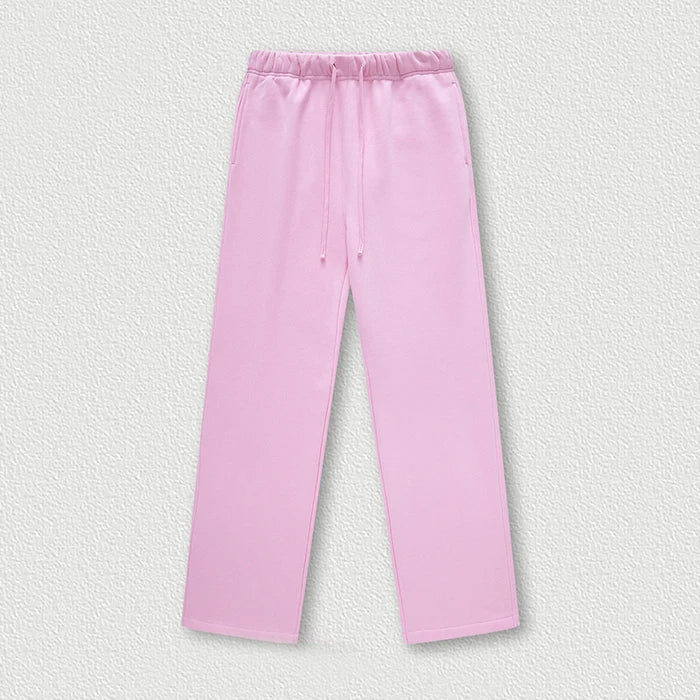Clothing Factory Oem Customized 100% Cotton French Terry Plain Blank Sweatpants Men Heavyweight Straight Leg Sweatpants