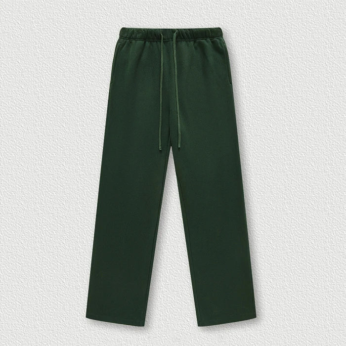 Clothing Factory Oem Customized 100% Cotton French Terry Plain Blank Sweatpants Men Heavyweight Straight Leg Sweatpants