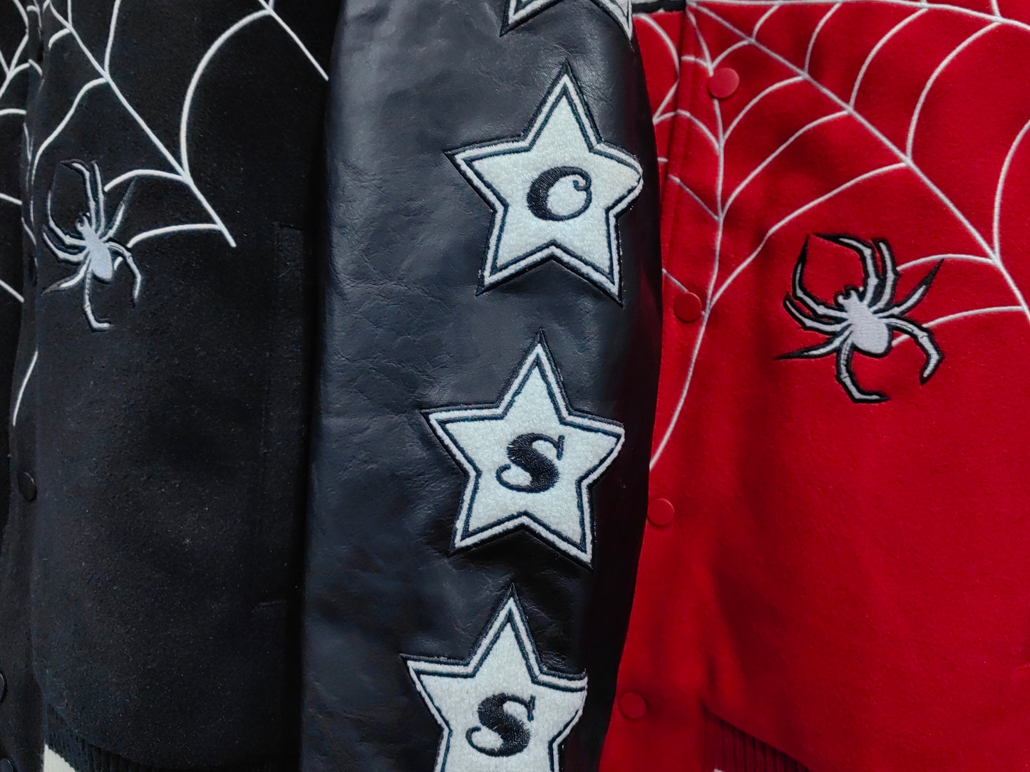 factory wholesale custom logo chenille embroidery letterman varsity jacket with leather sleeves