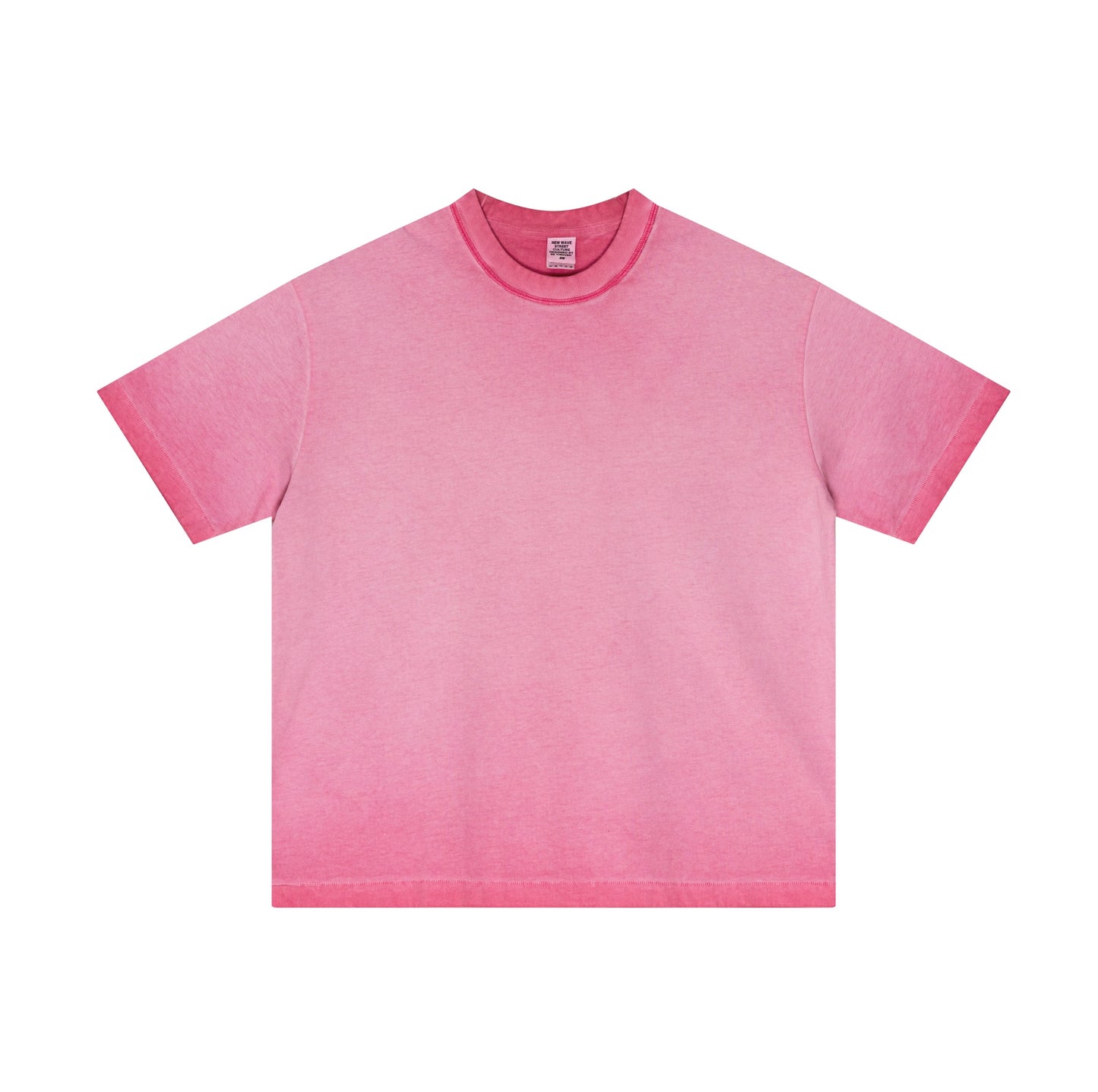 high-quality vintage acid wash reverse bottom stir-fried casual short sleeves