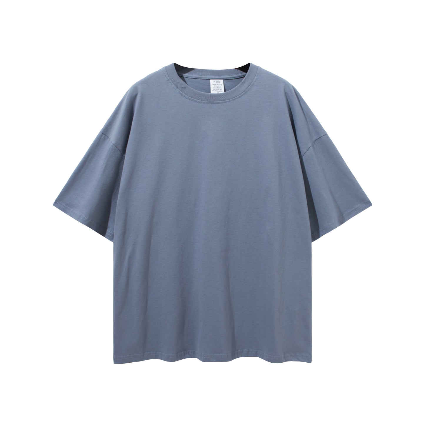 Solid color pure cotton men's short-sleeved blank shirt oversized short-sleeved T-shirt