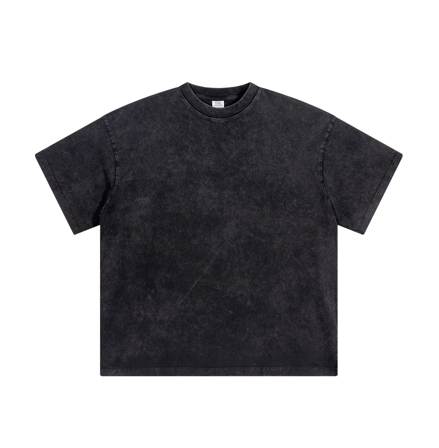 Solid color pure cotton men's short-sleeved blank shirt oversized short-sleeved T-shirt