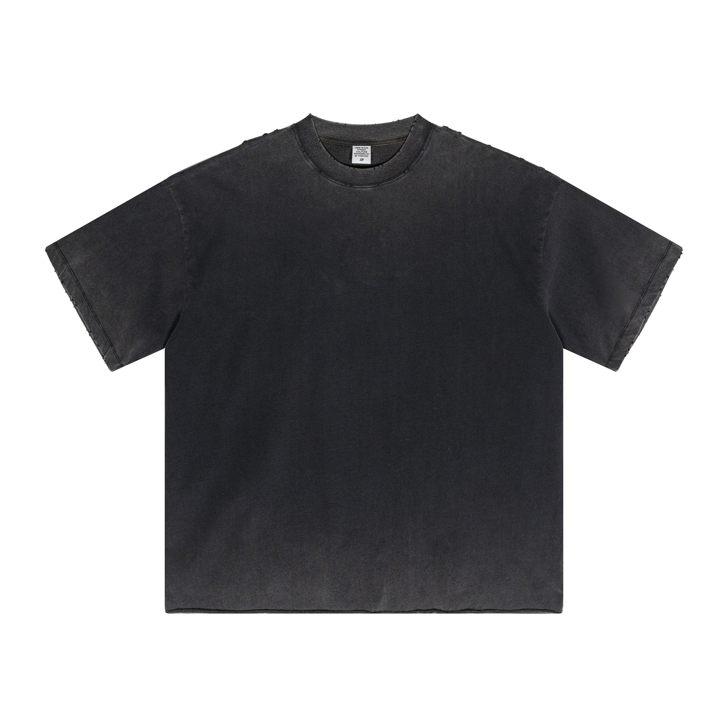 Heavyweight 250G Crew Neck Short sleeve Solid Color 100% Cotton T-shirt