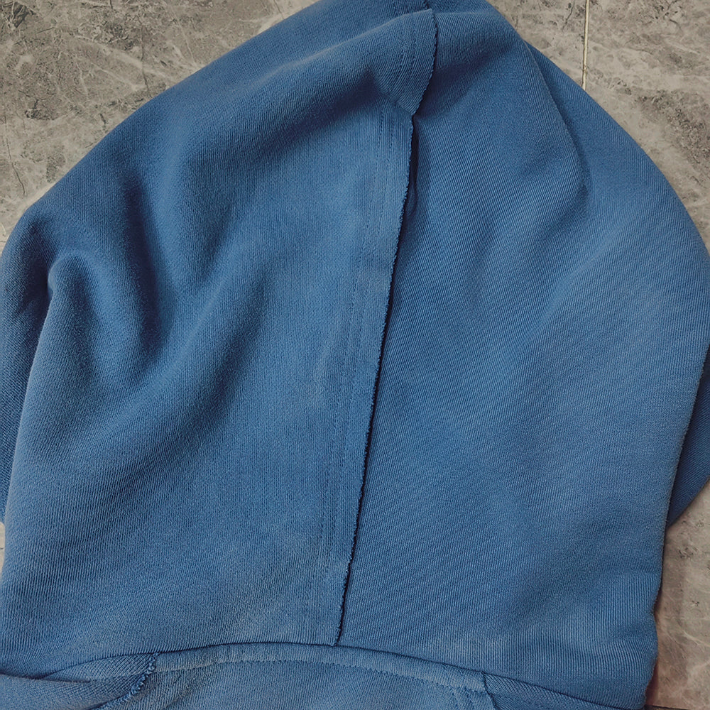 Vintage Patch Zip Up Hoodie - Distressed Racing Varsity Streetwear