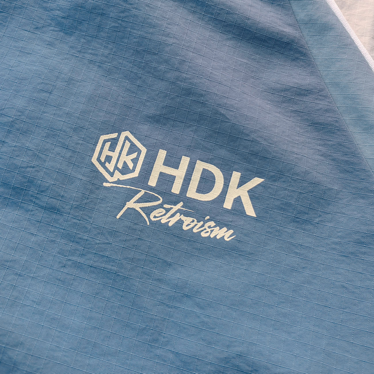 Color Block Track Jacket - Blue White Piping Y2K Nylon Windbreaker Streetwear