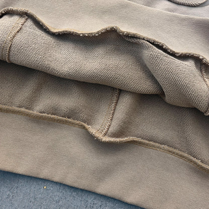 Distressed Deconstructed Hoodie - Life is Too Short Embroidery Y2K Streetwear