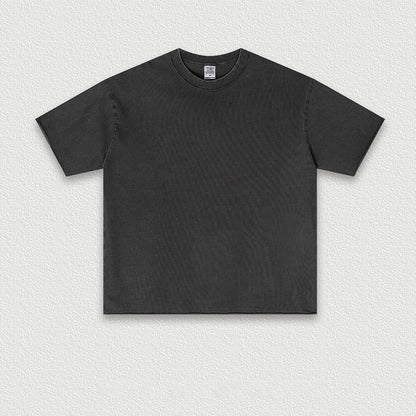 Vintage heavyweight T-shirt high street oversized short-sleeved men