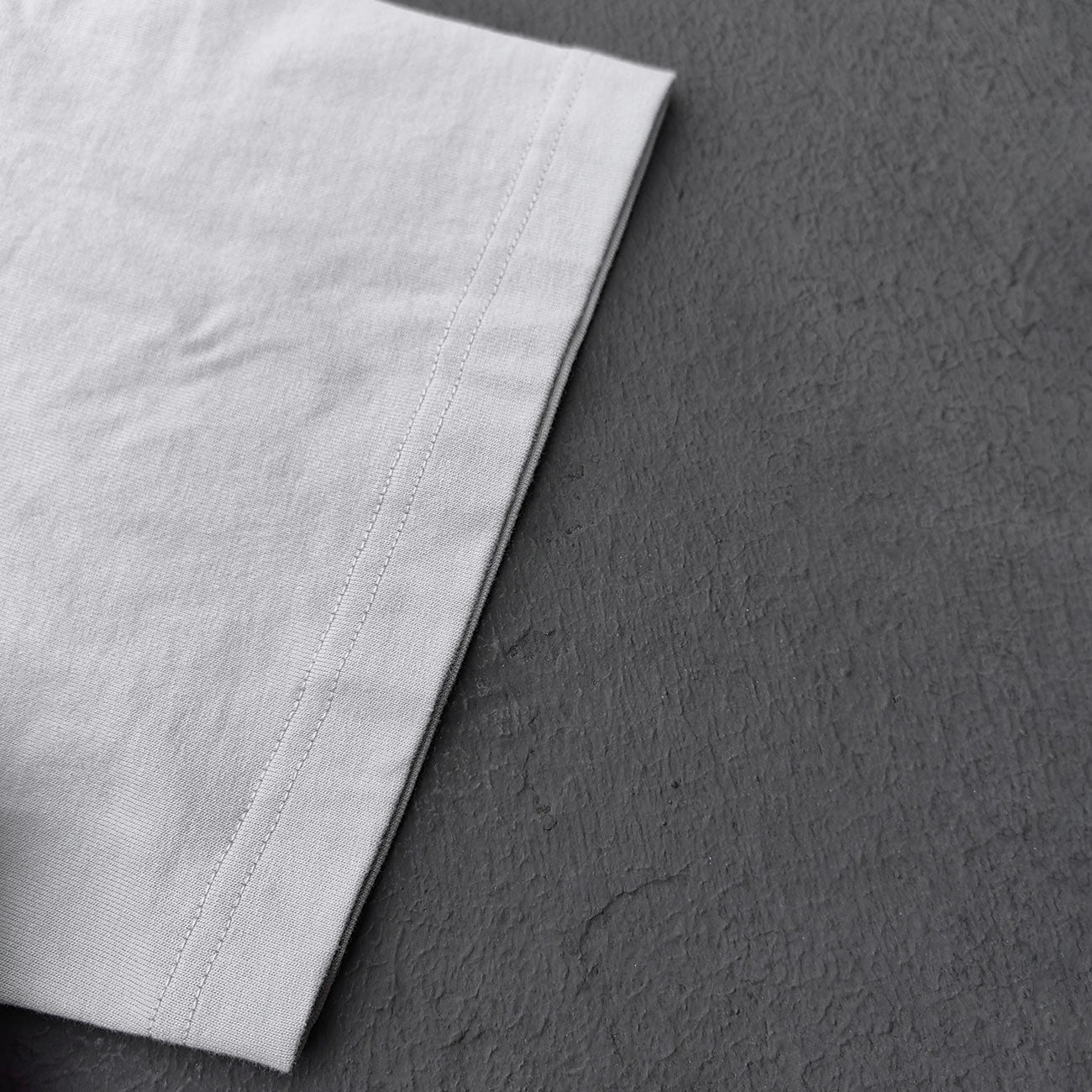 Oversized Crew Neck T-Shirt - Light Gray Blank Plain Cotton Y2K Streetwear