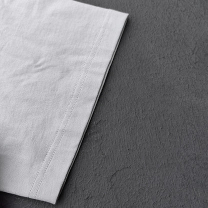 Oversized Crew Neck T-Shirt - Light Gray Blank Plain Cotton Y2K Streetwear