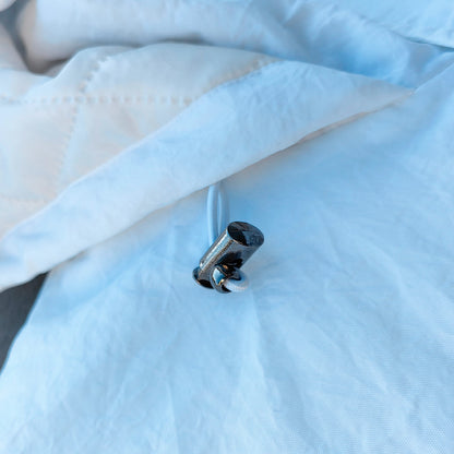 Color Block Hooded Anorak - White Red Blue Y2K Half Zip Windbreaker