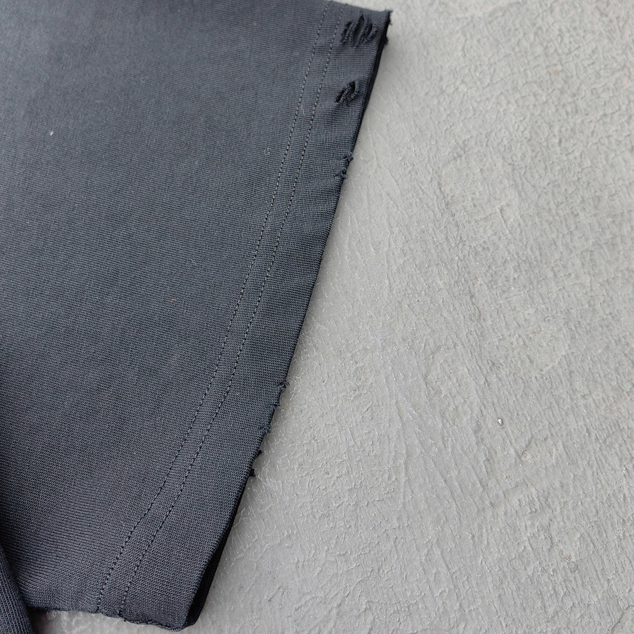 Ripped Distressed T-Shirt - Black Acid Wash Vintage Cut Out Crew Neck Y2K Streetwear