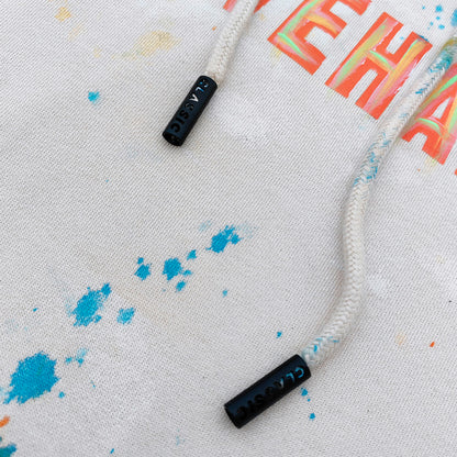 Paint Splatter Oversized Hoodie - Grunge Aesthetic Pullover