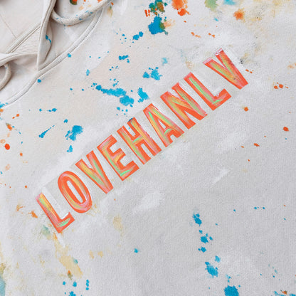 Paint Splatter Oversized Hoodie - Grunge Aesthetic Pullover