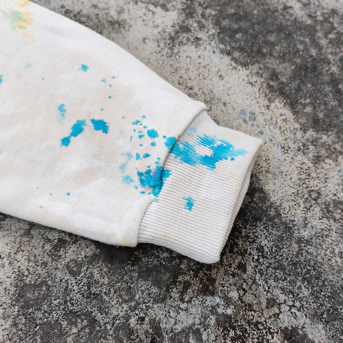 Paint Splatter Oversized Hoodie - Grunge Aesthetic Pullover
