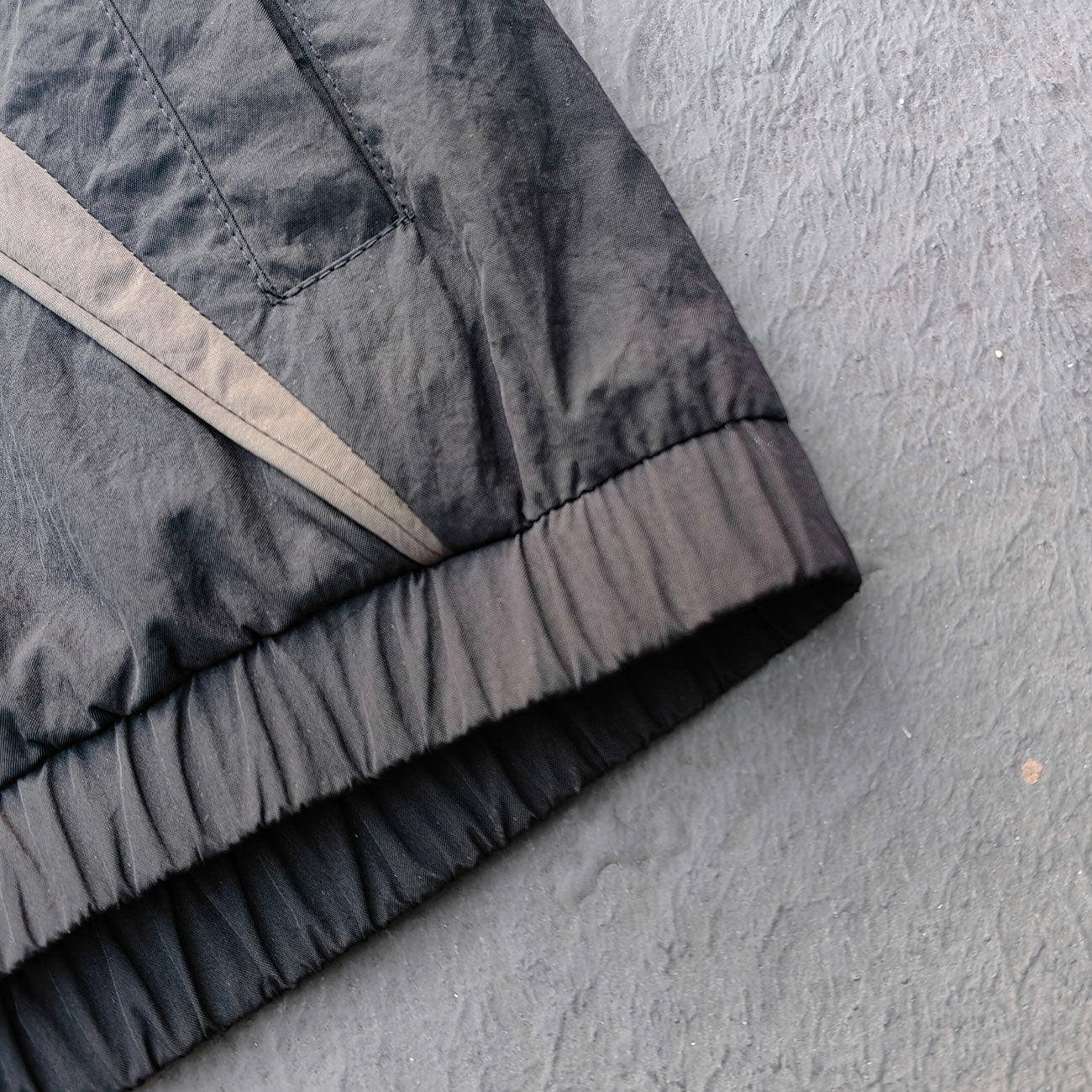Multi Color Track Jacket - Black Color Block Stripe Y2K Nylon Windbreaker Streetwear