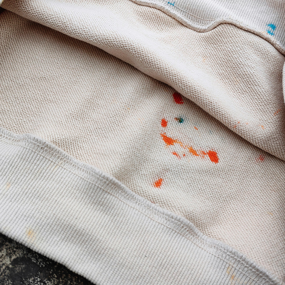 Paint Splatter Oversized Hoodie - Grunge Aesthetic Pullover