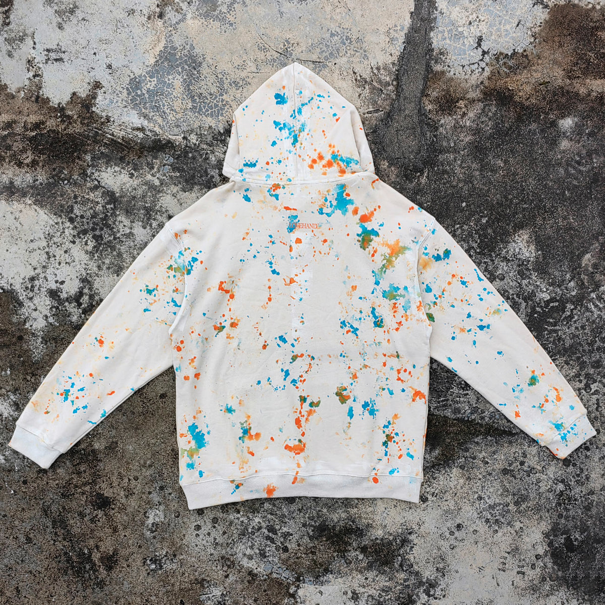 Paint Splatter Oversized Hoodie - Grunge Aesthetic Pullover
