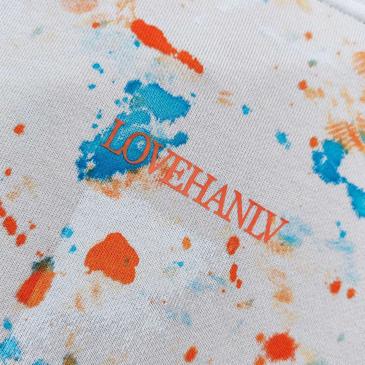 Paint Splatter Oversized Hoodie - Grunge Aesthetic Pullover