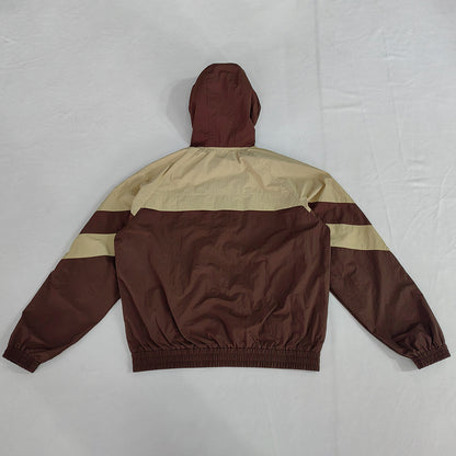 StreetButterfly Men’s Colorblock Hooded Windbreaker Jacket