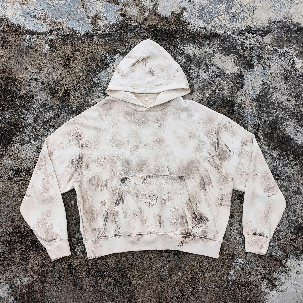 Paint Splatter Oversized Hoodie - Grunge Aesthetic Pullover