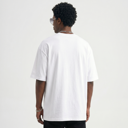 190G Premium Oversized Blank T Shirt for Men | 100% Cotton Heavyweight Drop Shoulder Crew Neck Tee for DTG, Screen Print & Everyday Streetwear