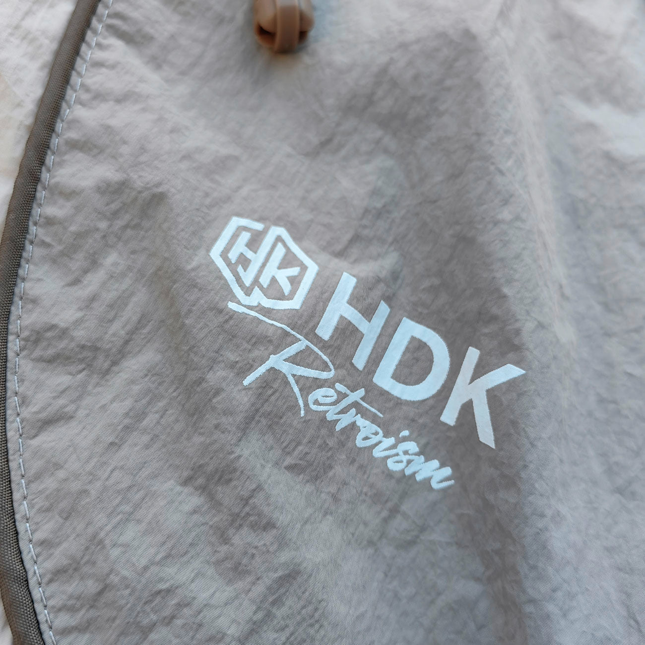 Light Gray Curved Seam Tracksuit - Y2K Hooded Windbreaker Matching Set