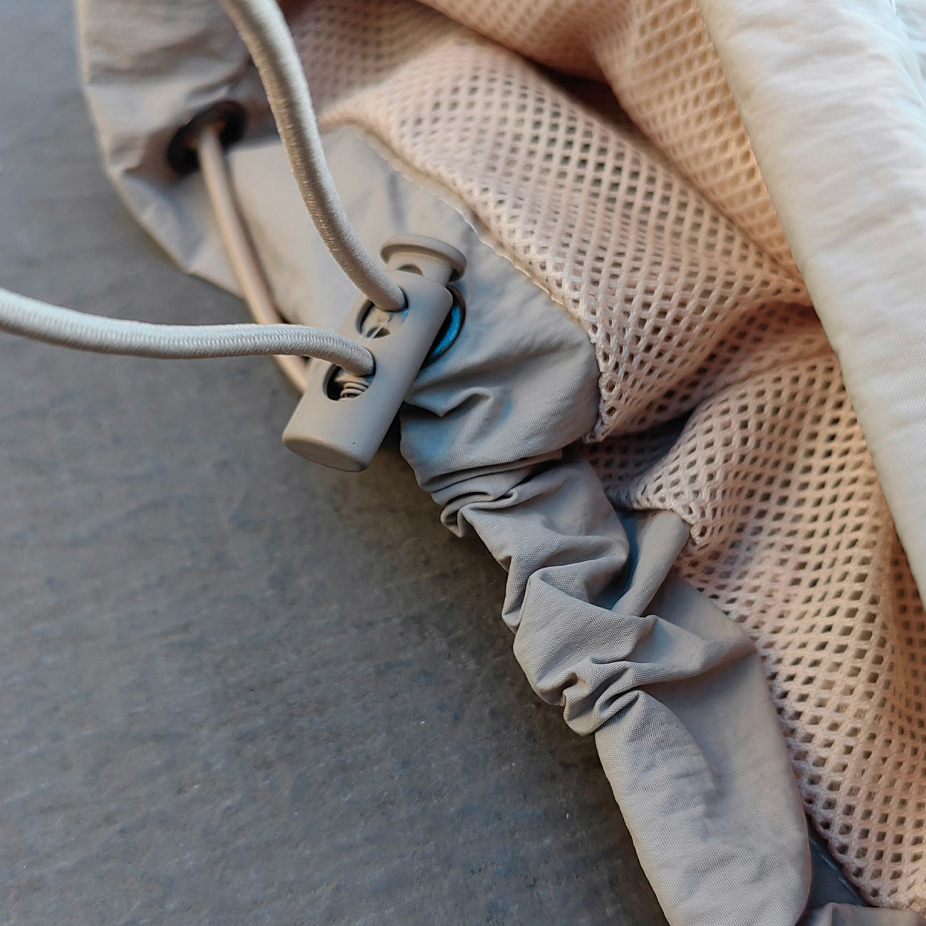 Light Gray Curved Seam Tracksuit - Y2K Hooded Windbreaker Matching Set