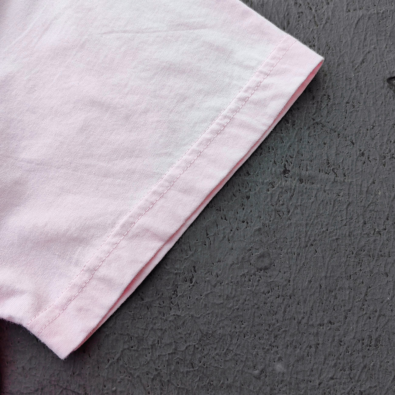Gradient Pocket T-Shirt - Pink Yellow Raw Hem Oversized Boxy Minimalist Y2K Streetwear
