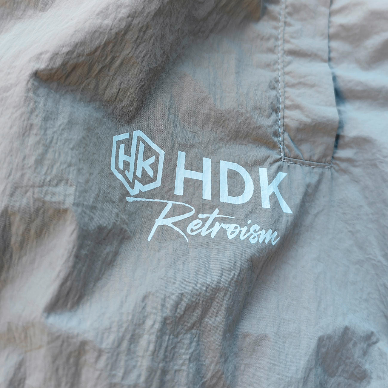 Light Gray Curved Seam Tracksuit - Y2K Hooded Windbreaker Matching Set