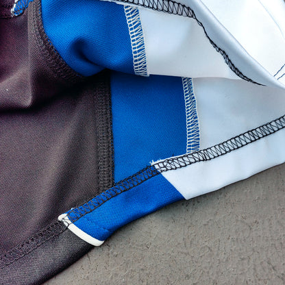 ENERGY Football Jersey Set - Black Blue White Color Block V Neck HUILI HDK Shirt Shorts Y2K Streetwear