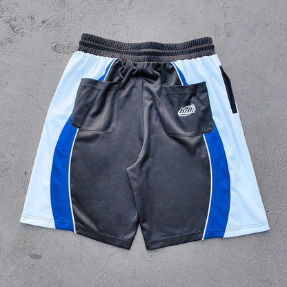 ENERGY Football Jersey Set - Black Blue White Color Block V Neck HUILI HDK Shirt Shorts Y2K Streetwear